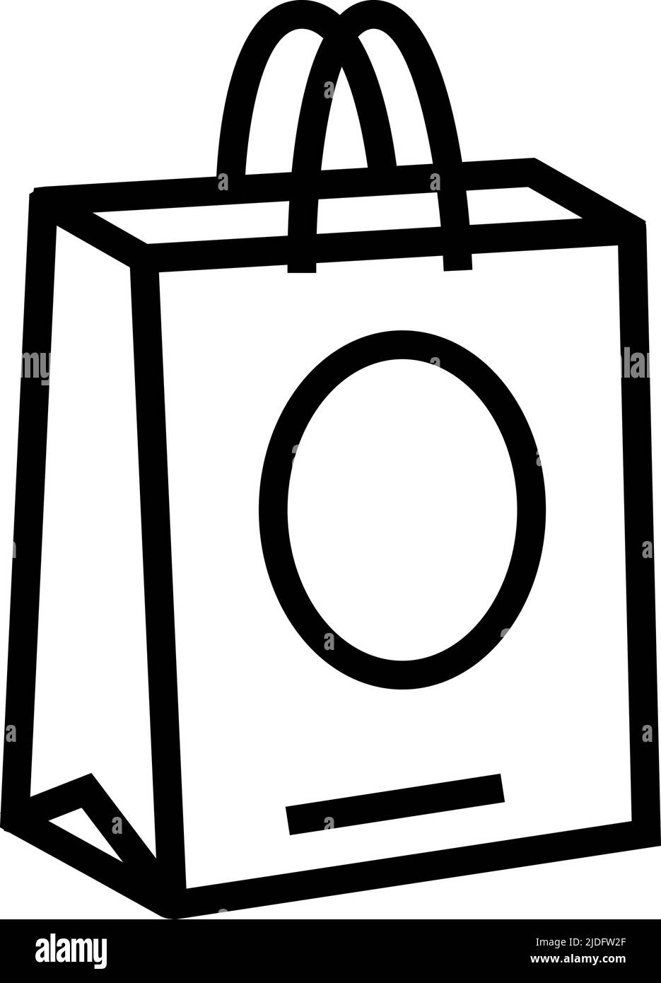 gift bag line icon vector illustration Stock Vector Image & Art - Alamy