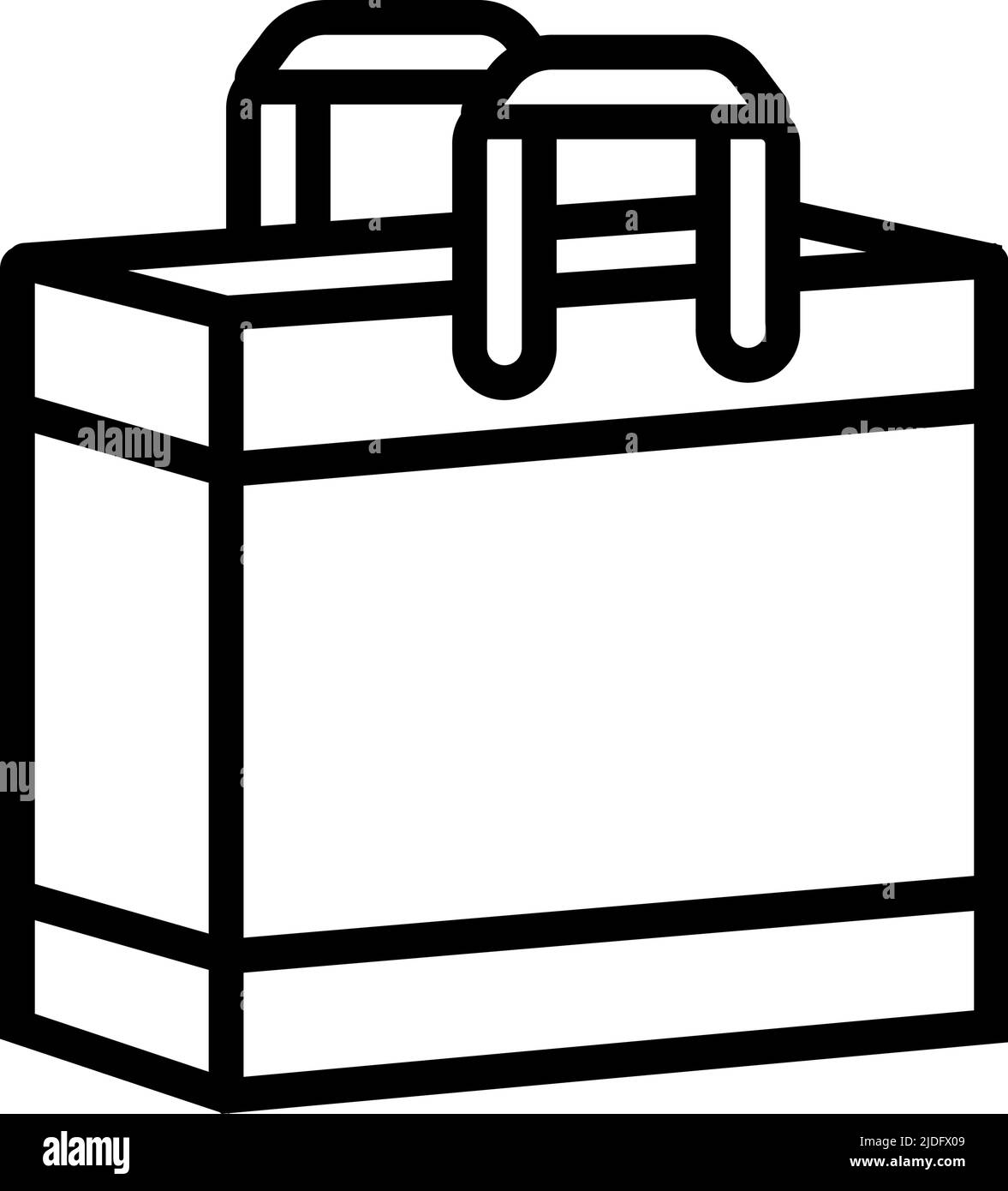 shop bag line icon vector illustration Stock Vector Image & Art - Alamy