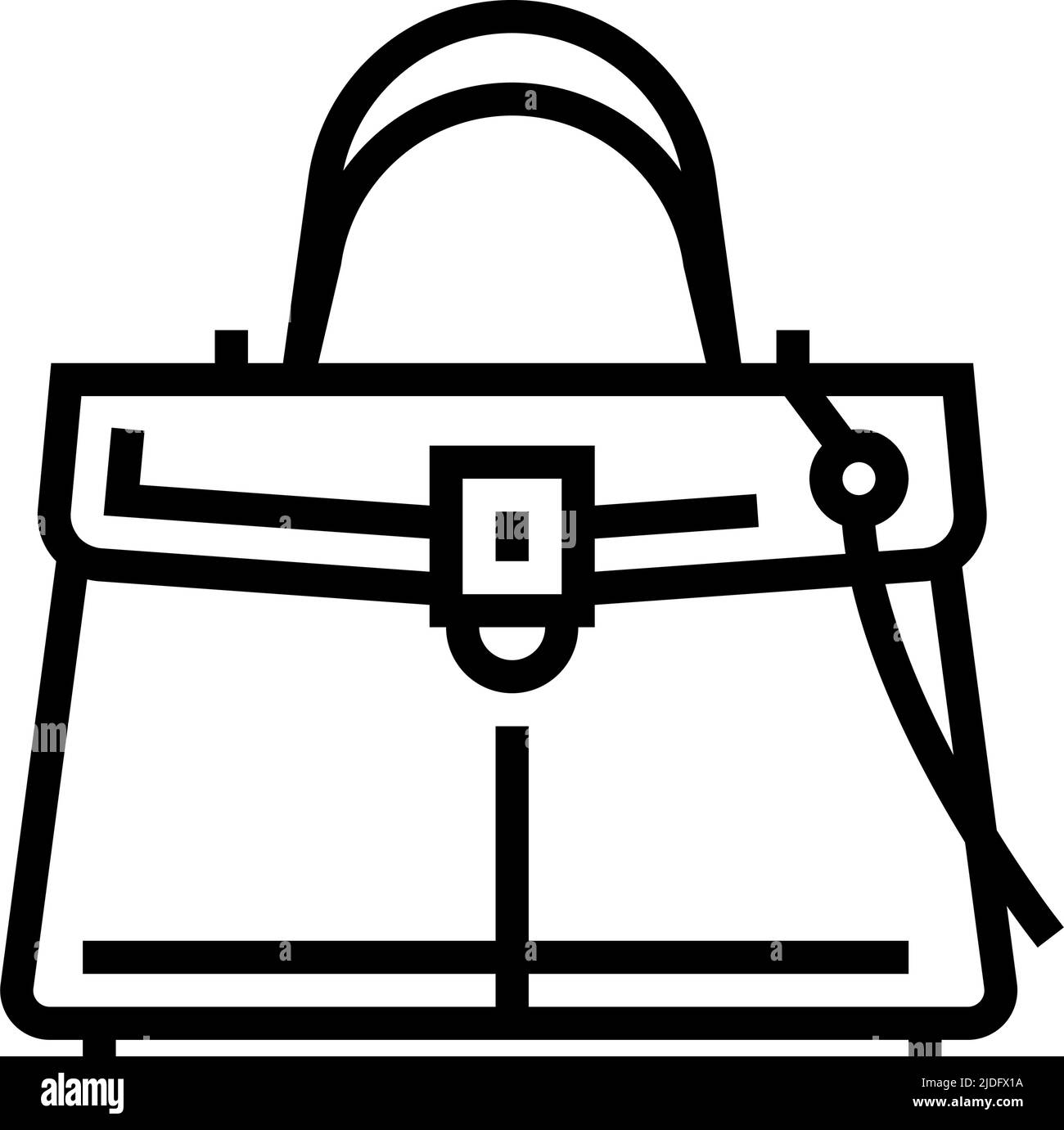 fashion bag line icon vector illustration Stock Vector Image & Art - Alamy