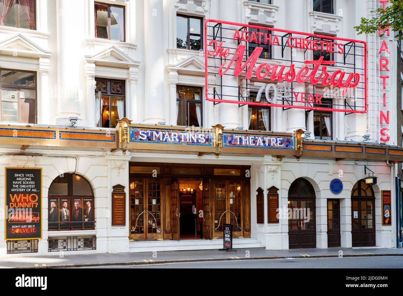 St Martins Theatre showing Agatha Christie’s The Mousetrap in its 70th ...