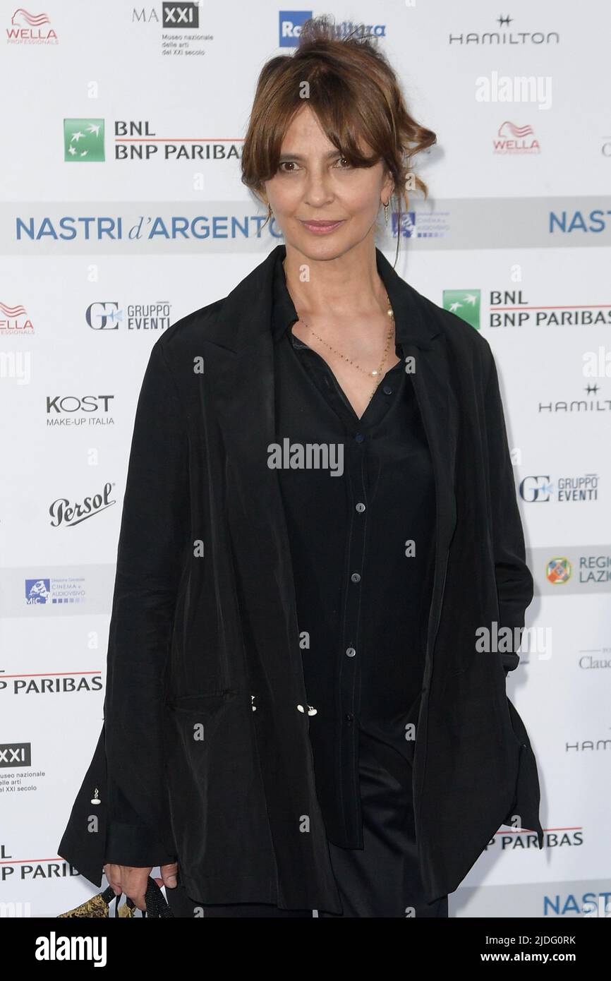 Rome, Italy. 20th June, 2022. Laura Morante attends the blu carpet of Nastri d'argento 2022 event at Maxxi Museum. Credit: SOPA Images Limited/Alamy Live News Stock Photo