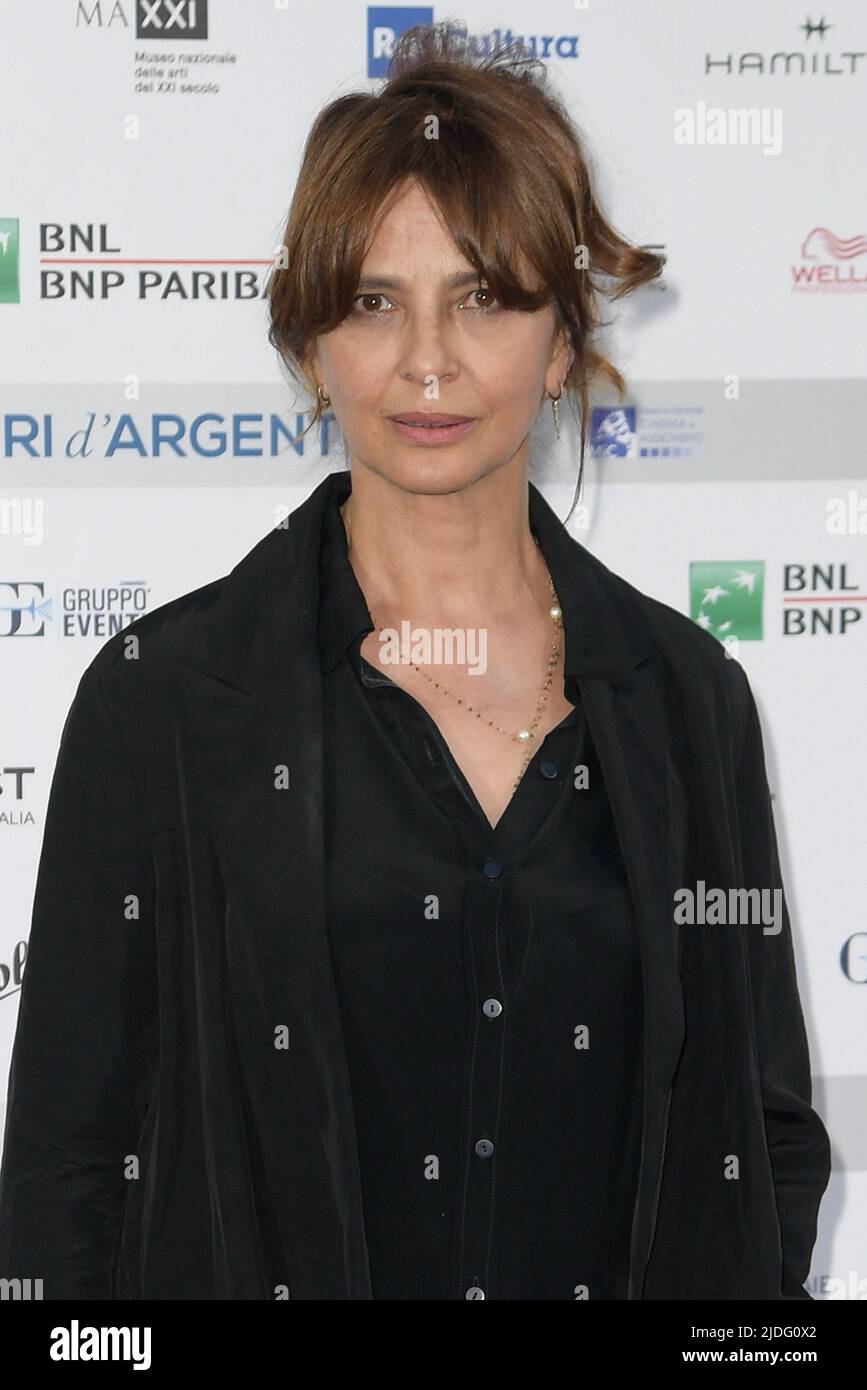 Rome, Italy. 20th June, 2022. Laura Morante attends the blu carpet of Nastri d'argento 2022 event at Maxxi Museum. Credit: SOPA Images Limited/Alamy Live News Stock Photo