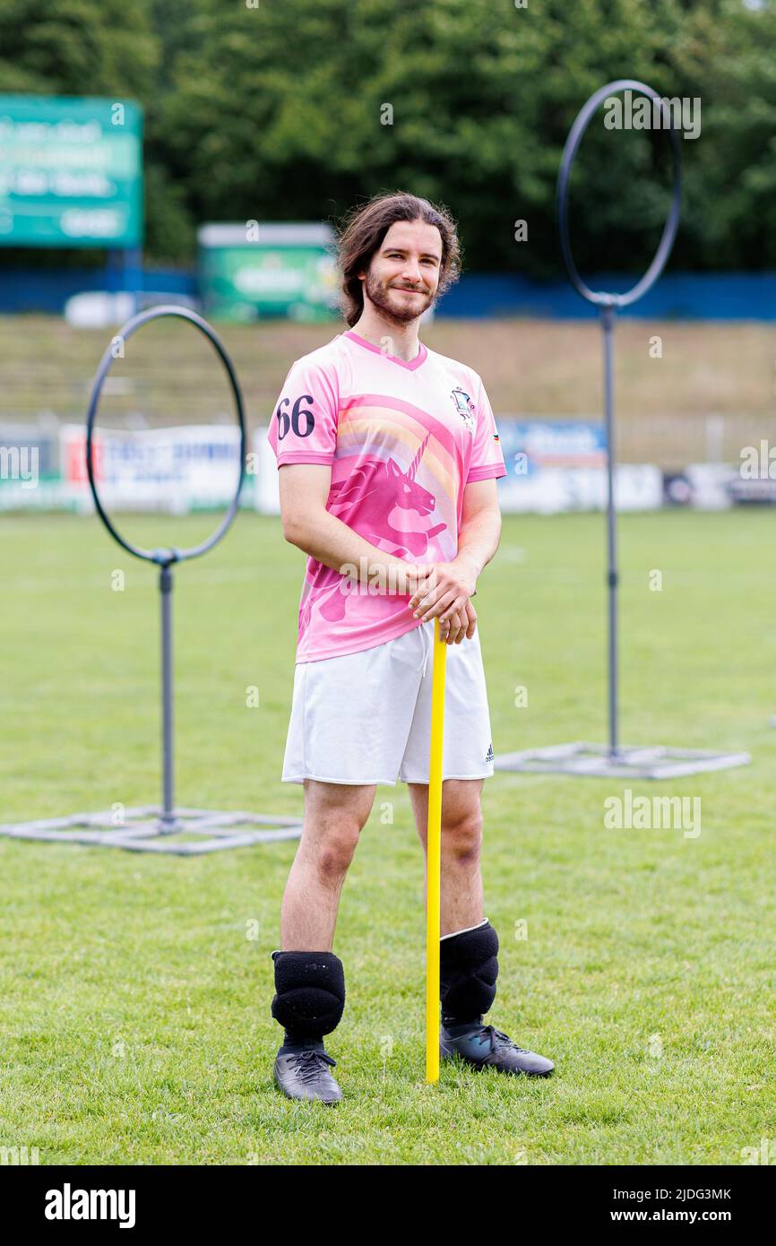 Hanover, Germany. 11th June, 2022. Robin Menzel (Quidditch team