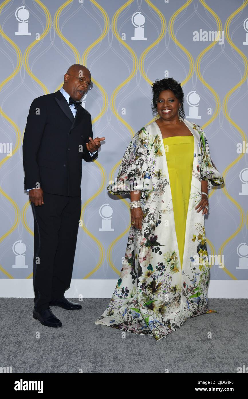 Samuel L. Jackson, LaTanya Richardson Jackson Stock Photo