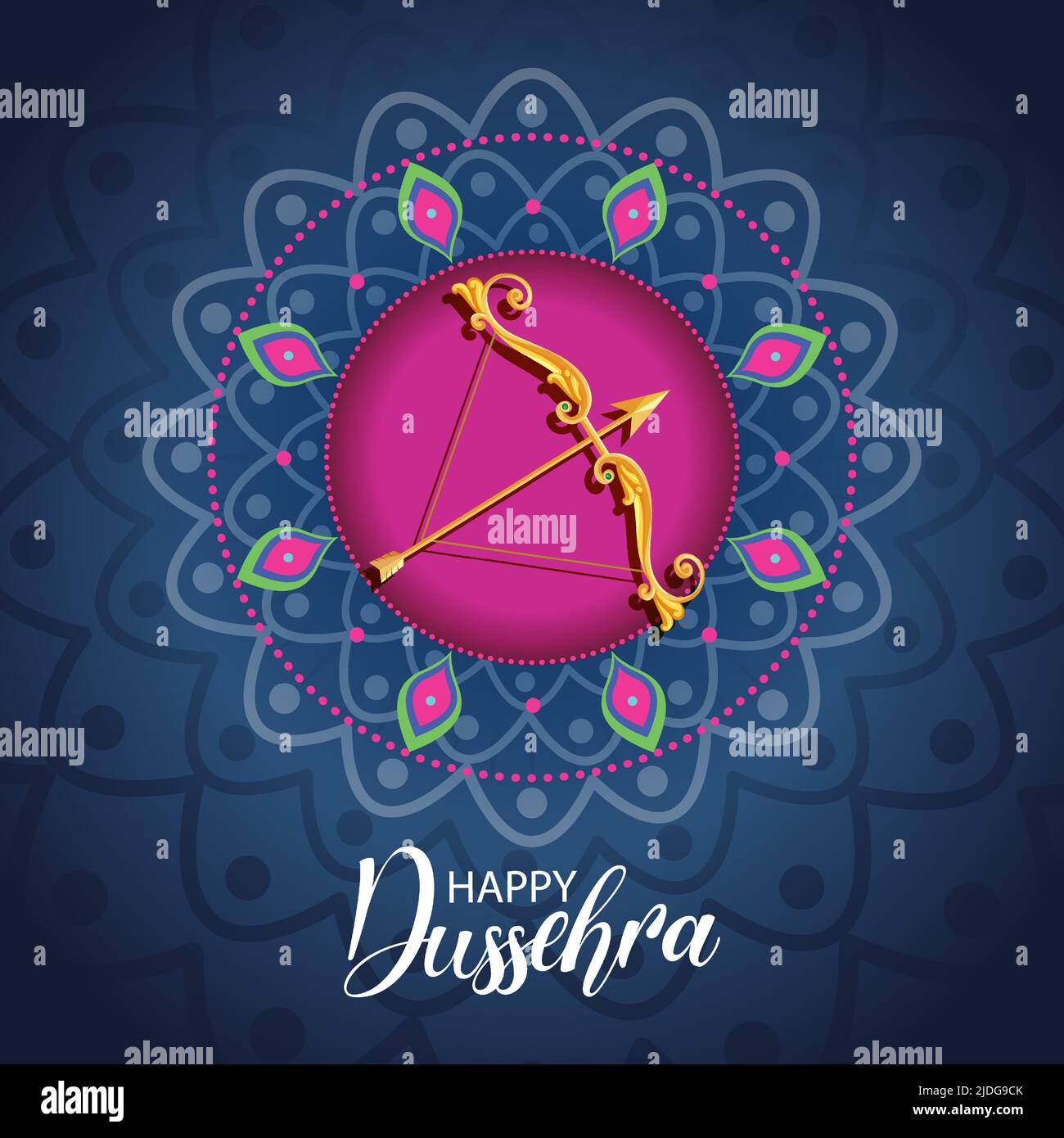 Happy Dussehra festival poster design illustration Stock Vector ...