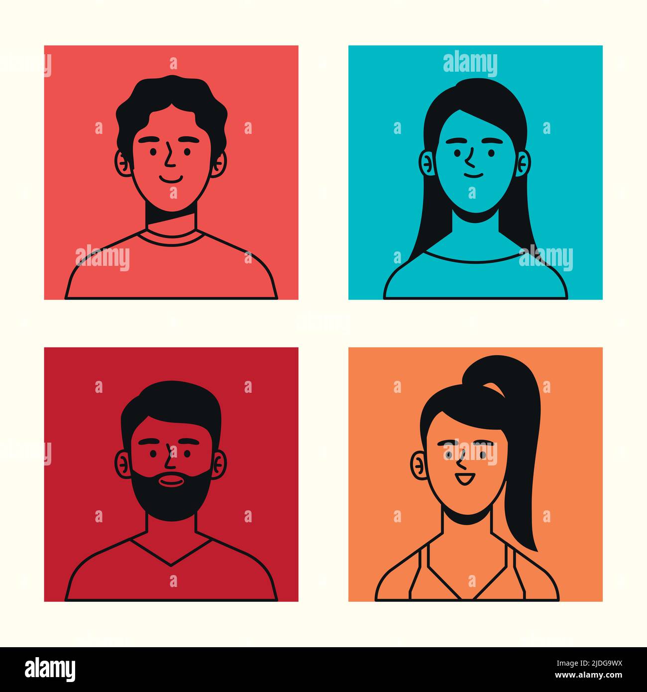 people avatars characters Stock Vector Image & Art - Alamy