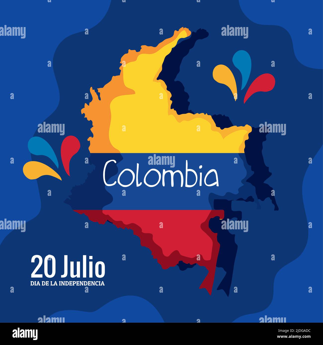 colombia independence day poster Stock Vector Image & Art Alamy