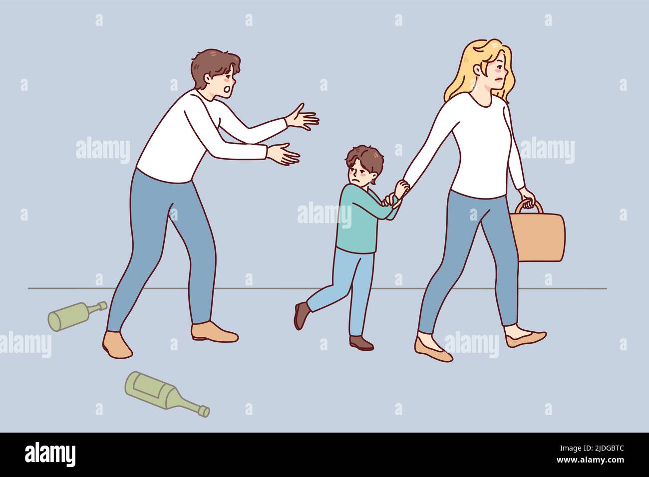 Addict family Stock Vector Images Alamy