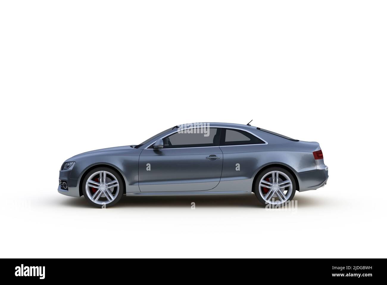 Car isolated on white background, 3D rendering Stock Photo - Alamy