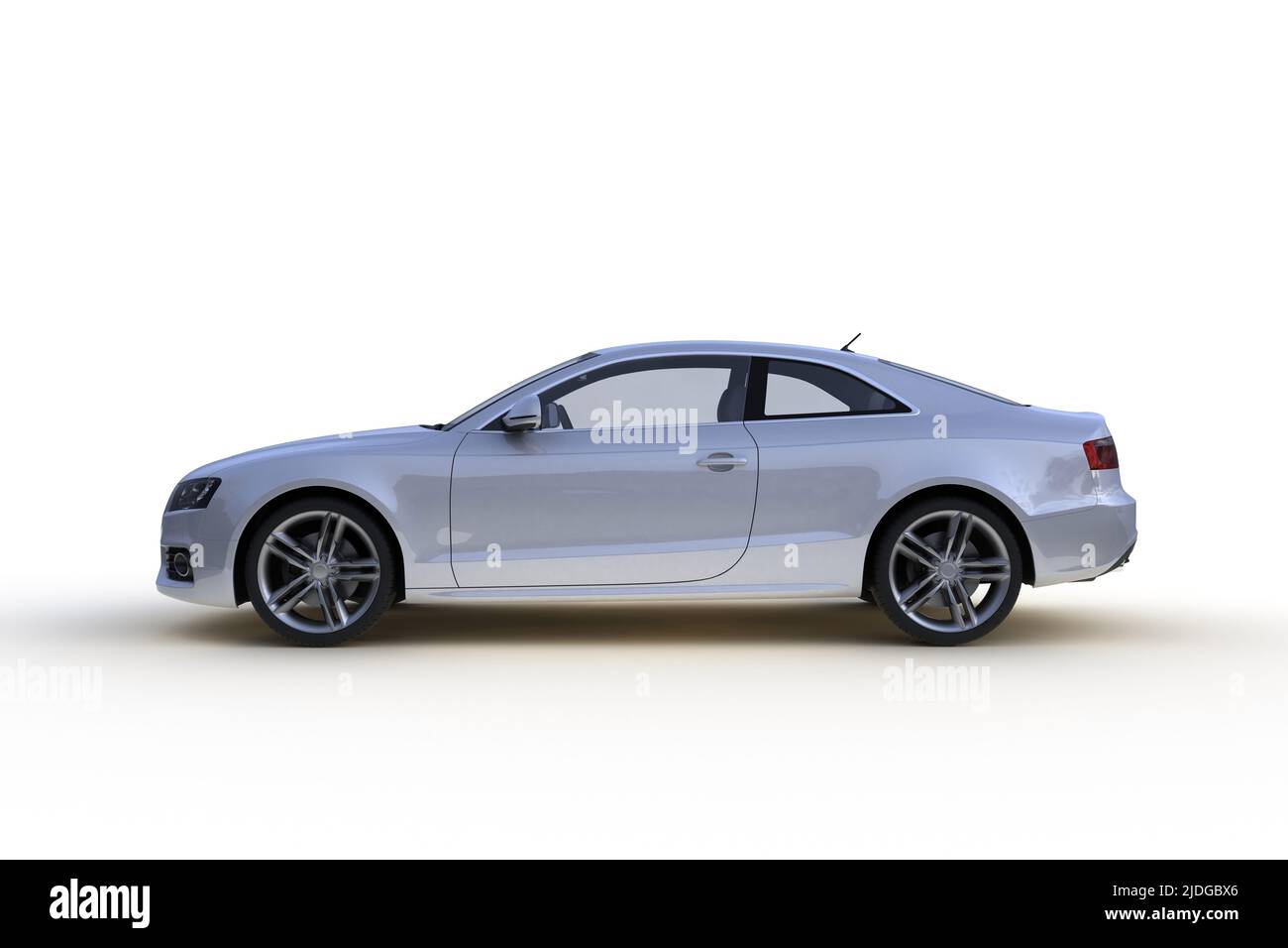 Car isolated on white background, 3D rendering Stock Photo - Alamy