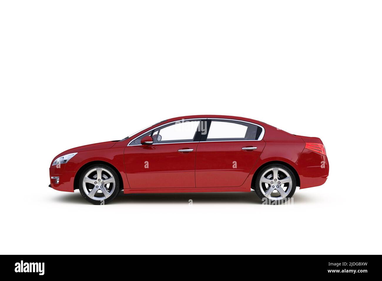 Car isolated on white background, 3D rendering Stock Photo - Alamy
