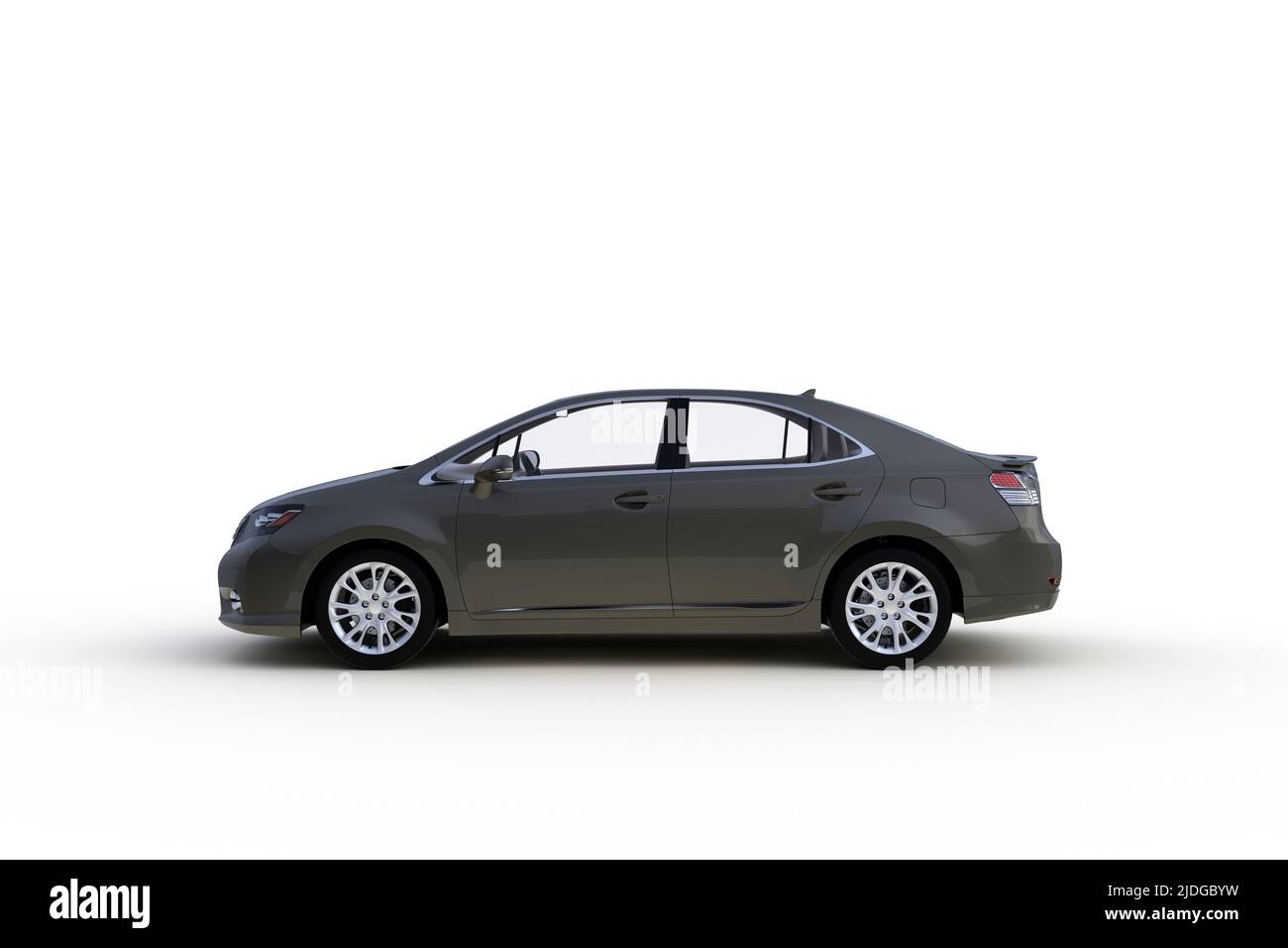Car isolated on white background, 3D rendering Stock Photo - Alamy