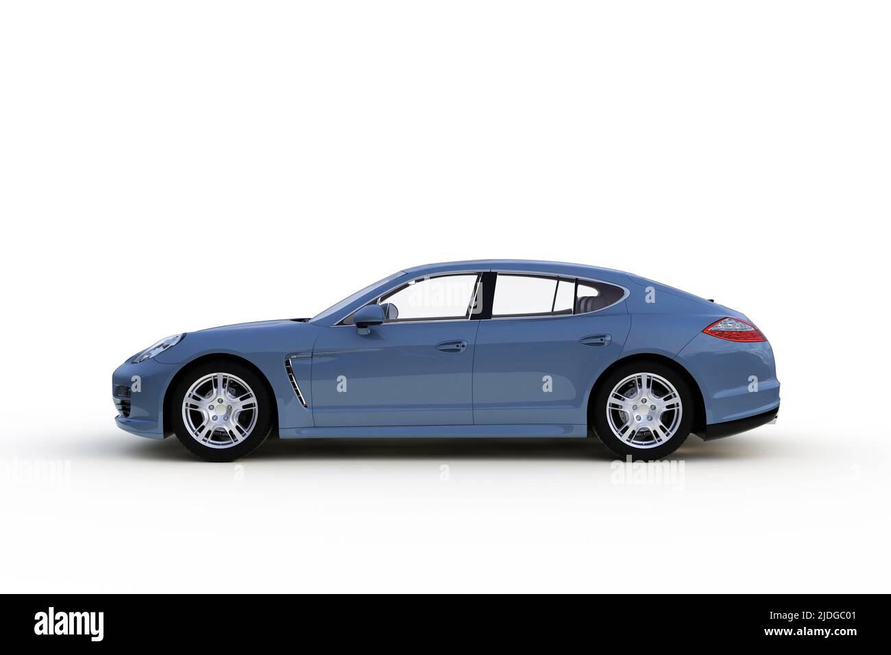 Car isolated on white background, 3D rendering Stock Photo - Alamy