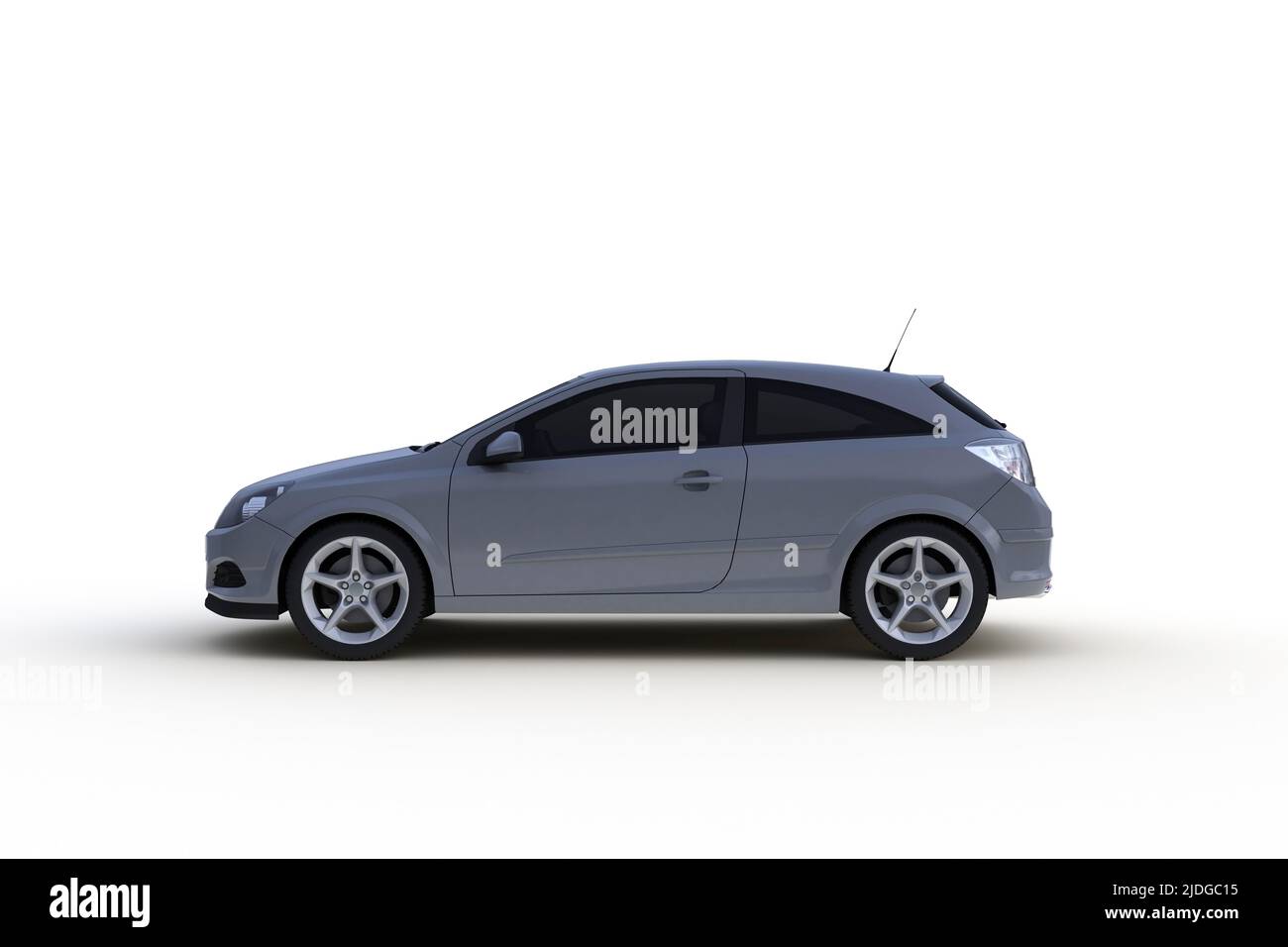 Car isolated on white background, 3D rendering Stock Photo - Alamy