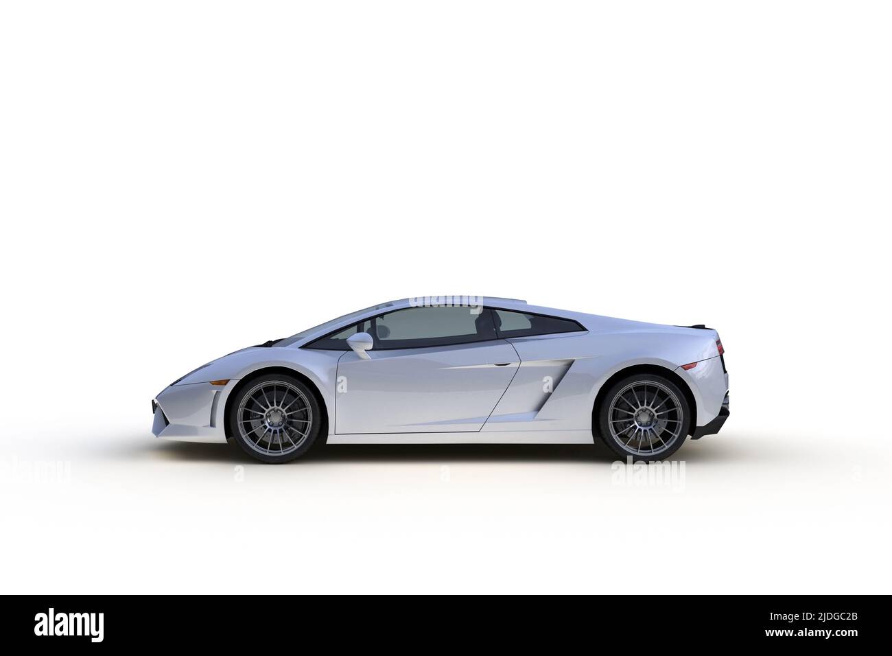 Car isolated on white background, 3D rendering Stock Photo - Alamy