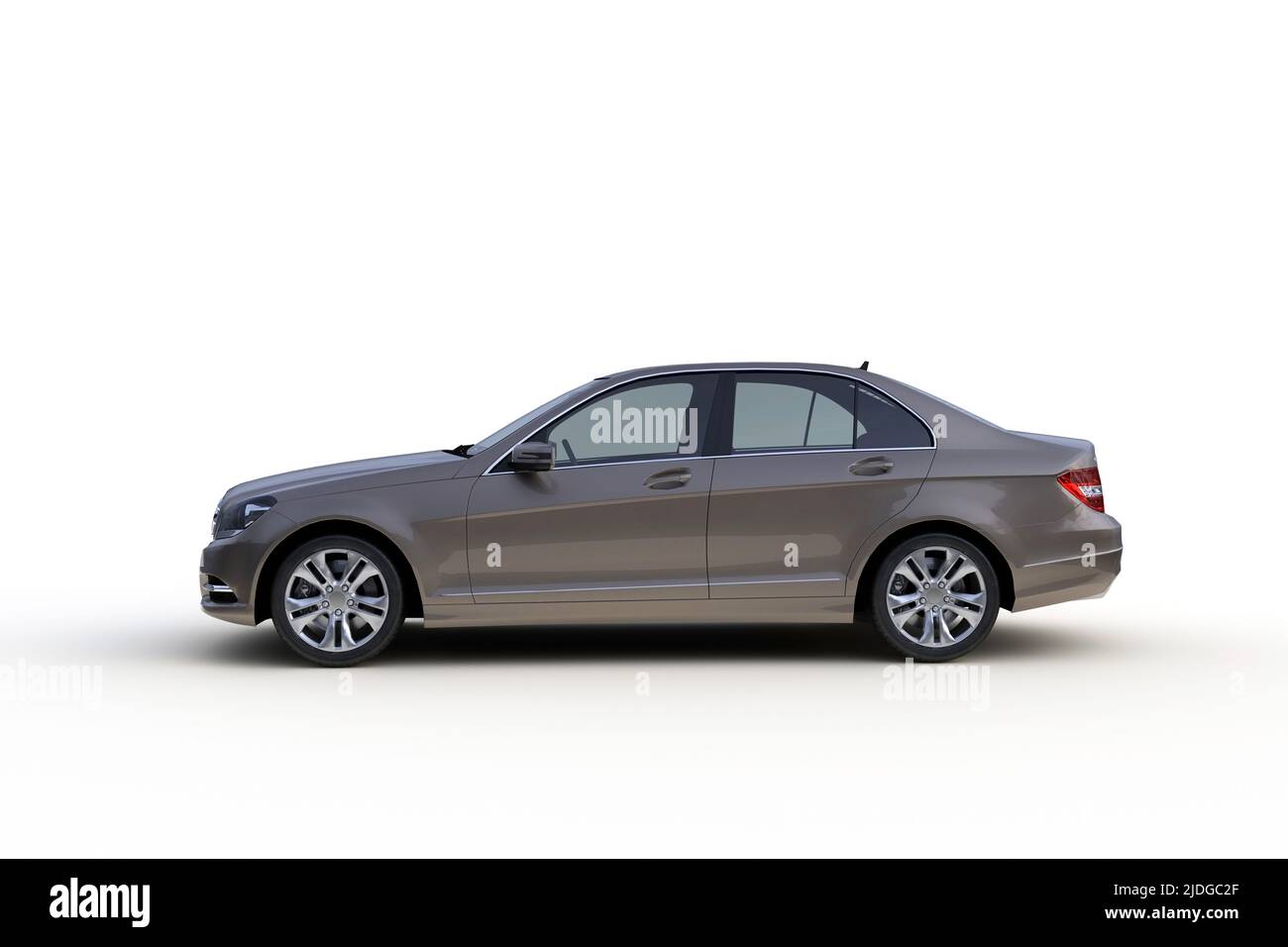 Car isolated on white background, 3D rendering Stock Photo - Alamy