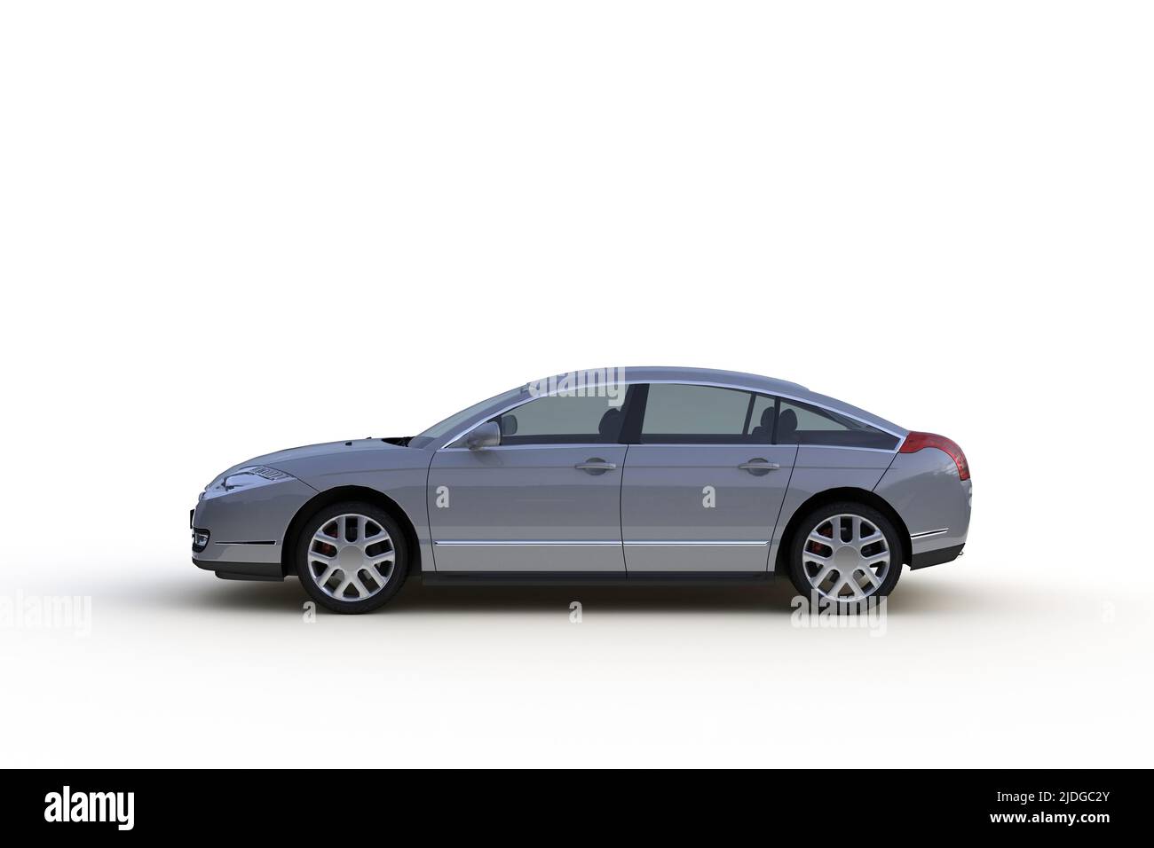 Car isolated on white background, 3D rendering Stock Photo - Alamy
