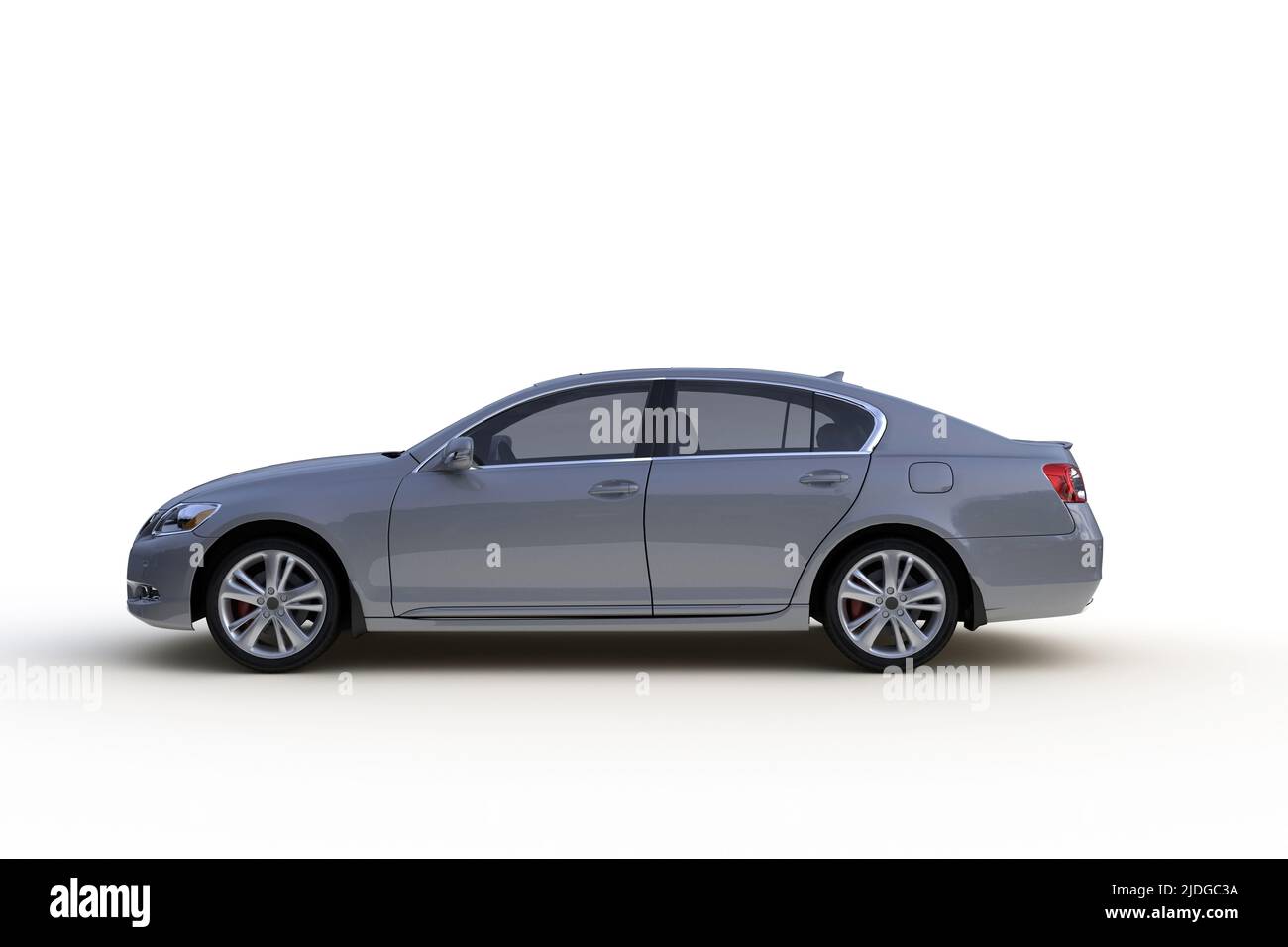 Car isolated on white background, 3D rendering Stock Photo - Alamy