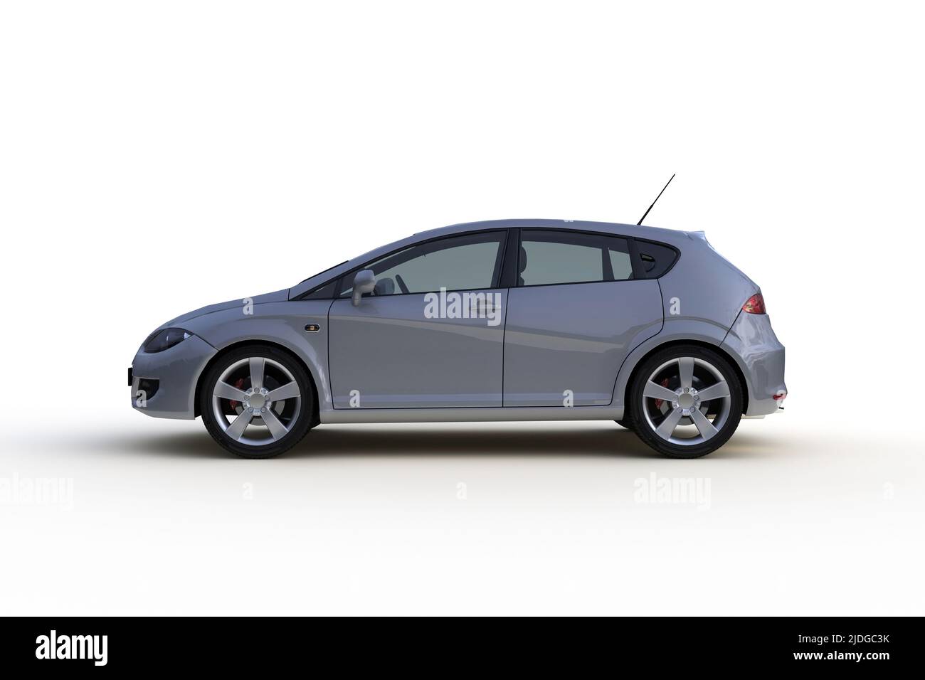Car isolated on white background, 3D rendering Stock Photo - Alamy