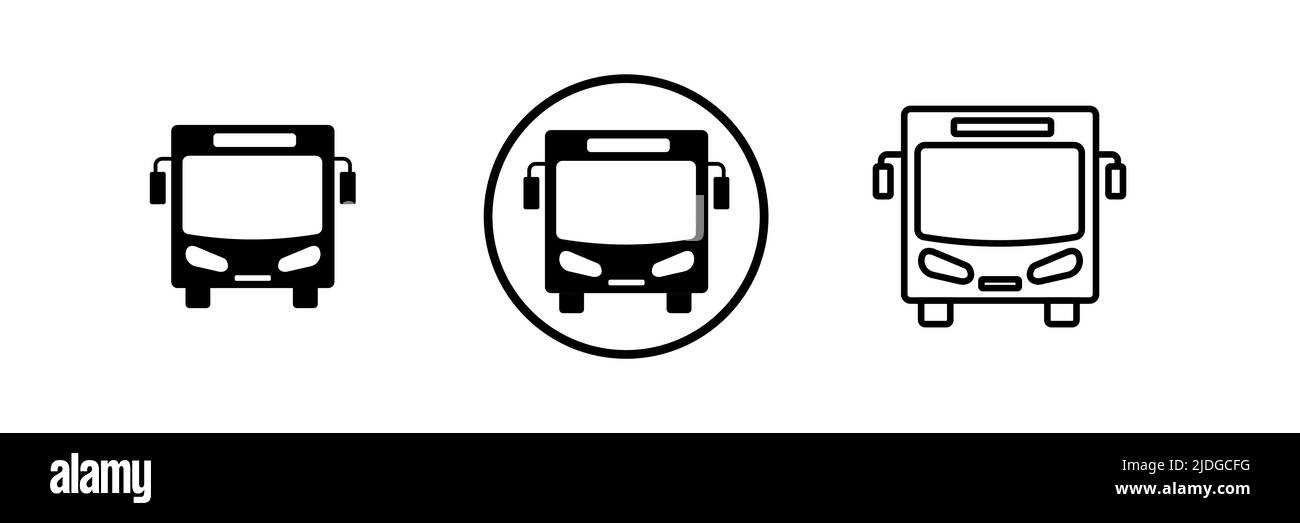 School bus icon logo vector template, Education icon concepts, Creative design Stock Vector