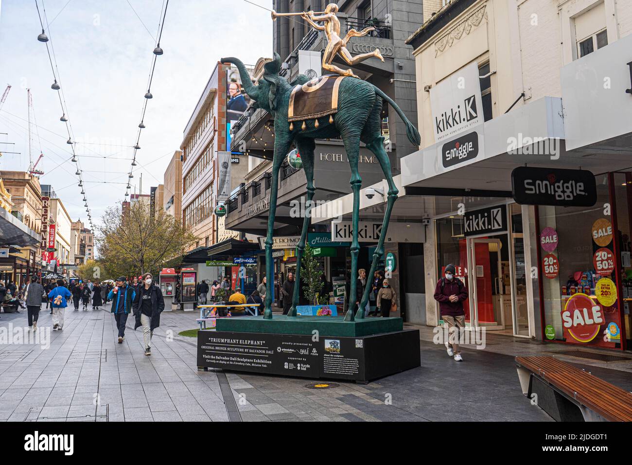 Adelaide Australia, 24 June 2022 . A 6mtall original bronze sculpture