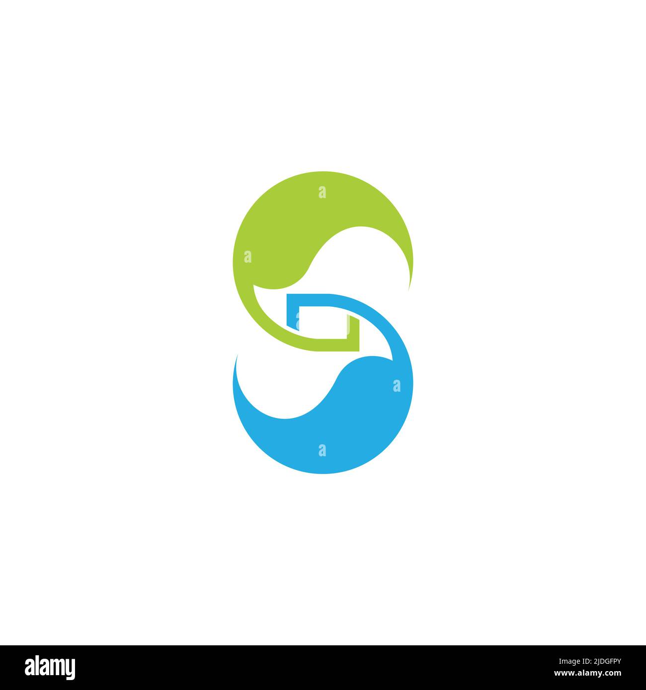 letter s leaf water natural design logo vector Stock Vector Image & Art ...
