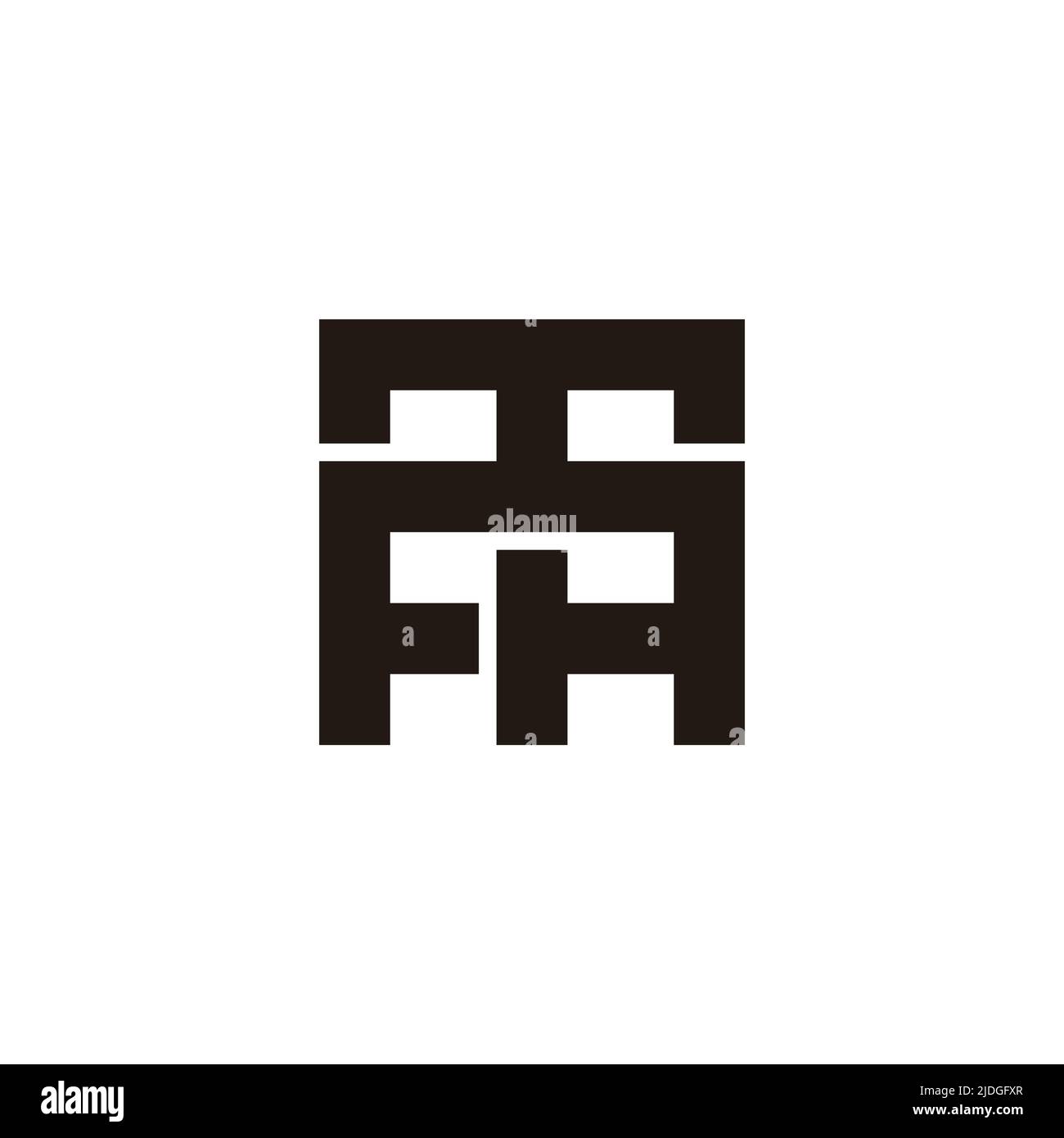 letter ta linked overlapping logo vector Stock Vector Image & Art - Alamy