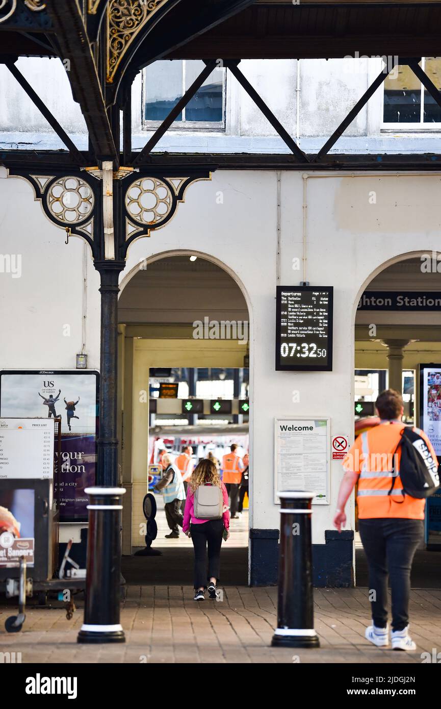Brighton railway station entrance hires stock photography and images Alamy