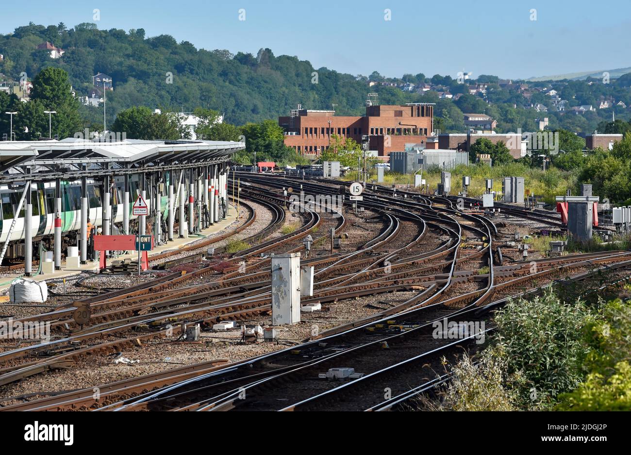 Rail strikes empty station hires stock photography and images Alamy