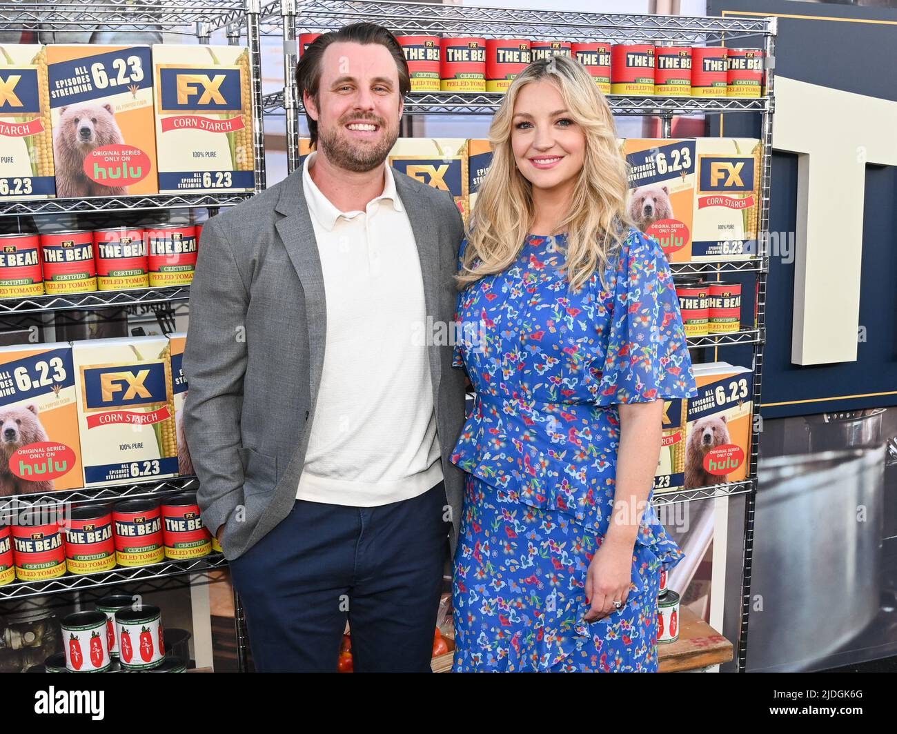 20 June 2022 Los Angeles, California Chris Witaske and Abby Elliott