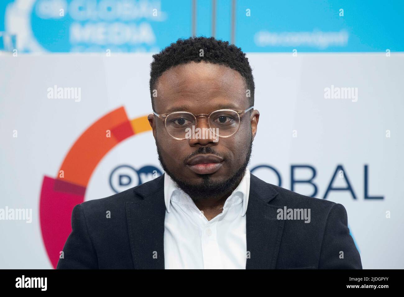 Tomi OLADIPO, Position: Host and Anchor at DW News Organization: Deutsche Welle at the Deutsche Welle Global Media Forum, June 20-21, 2022 in Bonn Â Stock Photo