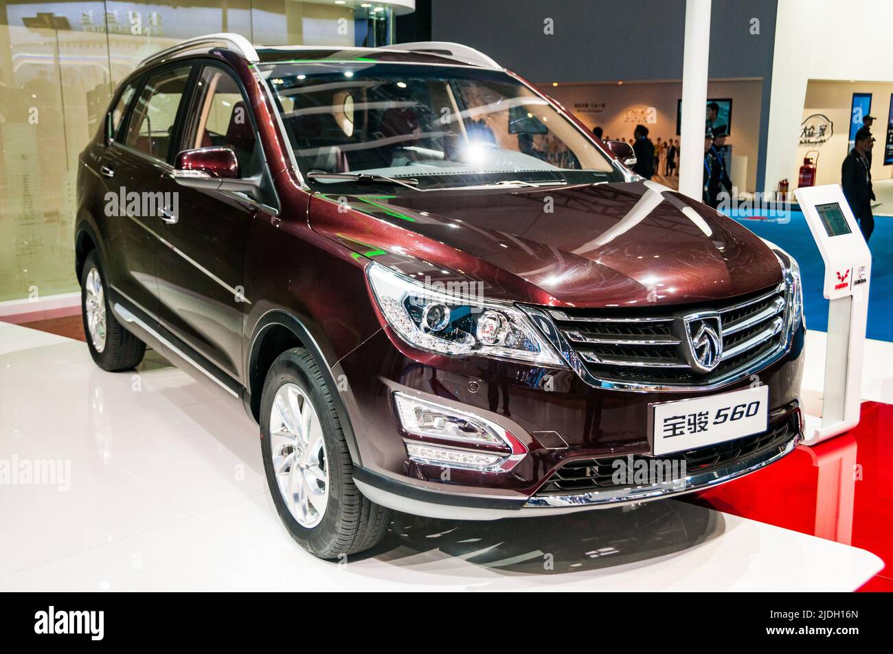 Baojun 560 car on display at the 2015 Shanghai Auto Show Stock Photo ...