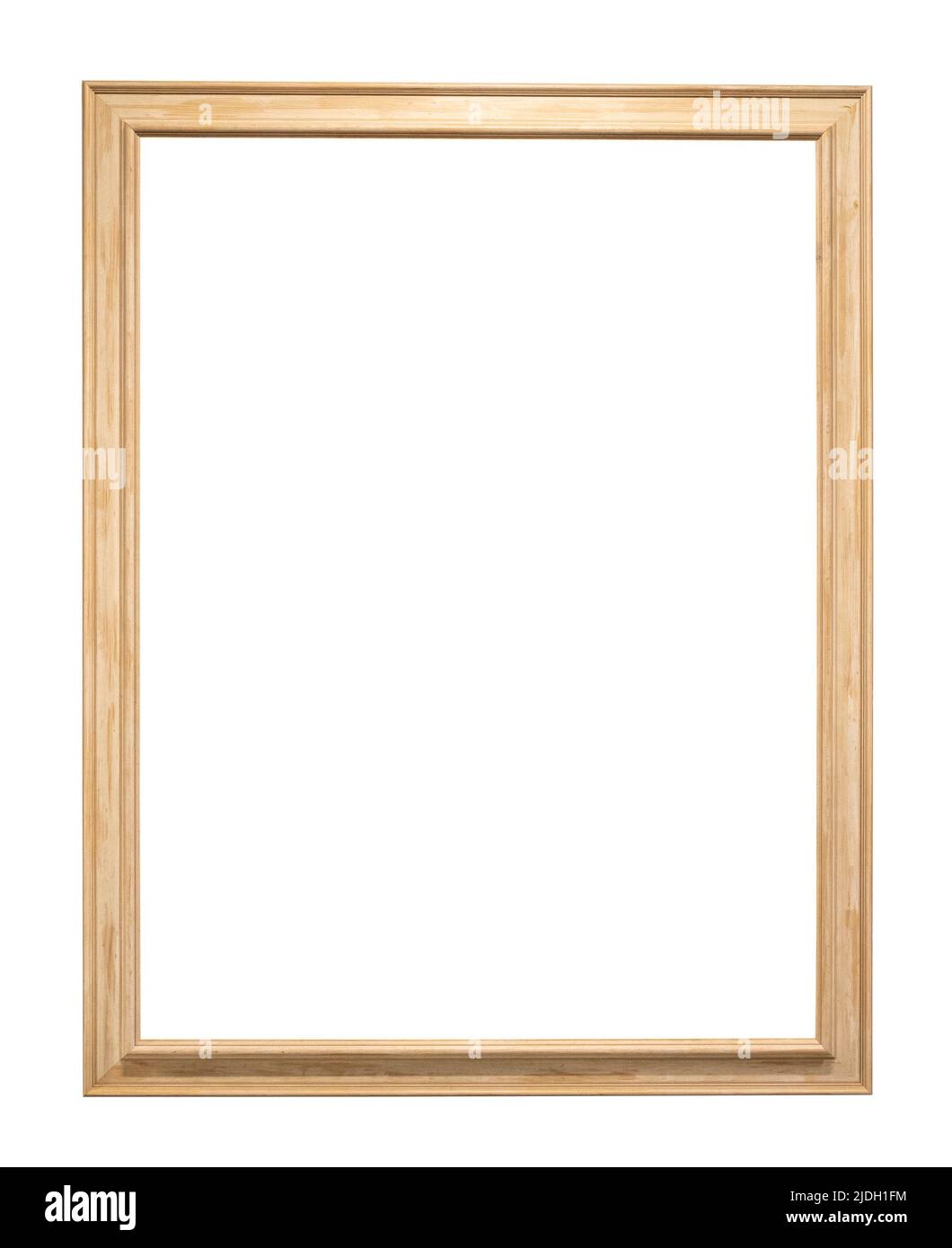 Plain wooden picture frame hi res stock photography and images