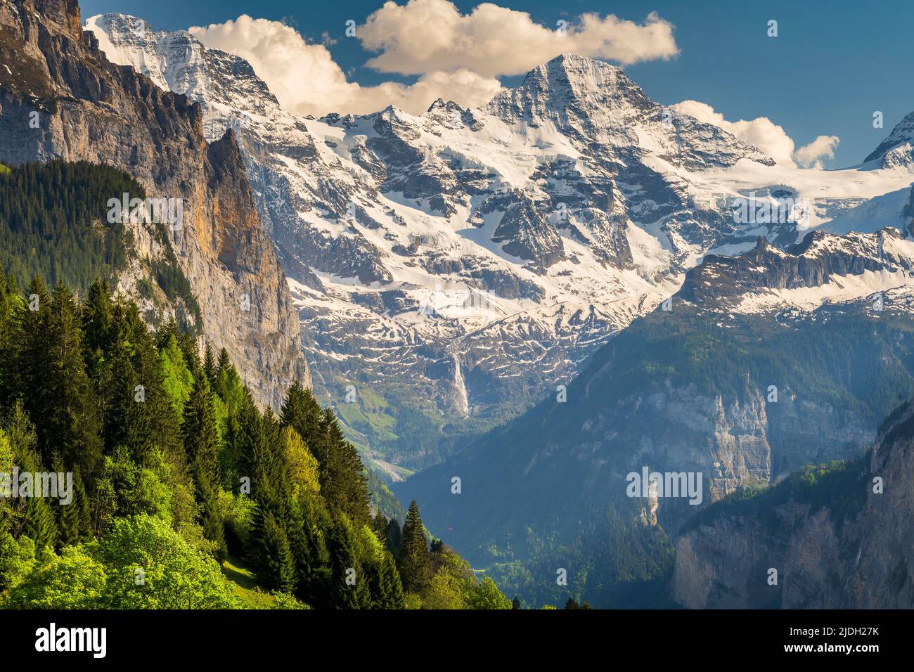 The Breithorn, Wengen, Canton of Bern, Switzerland Stock Photo