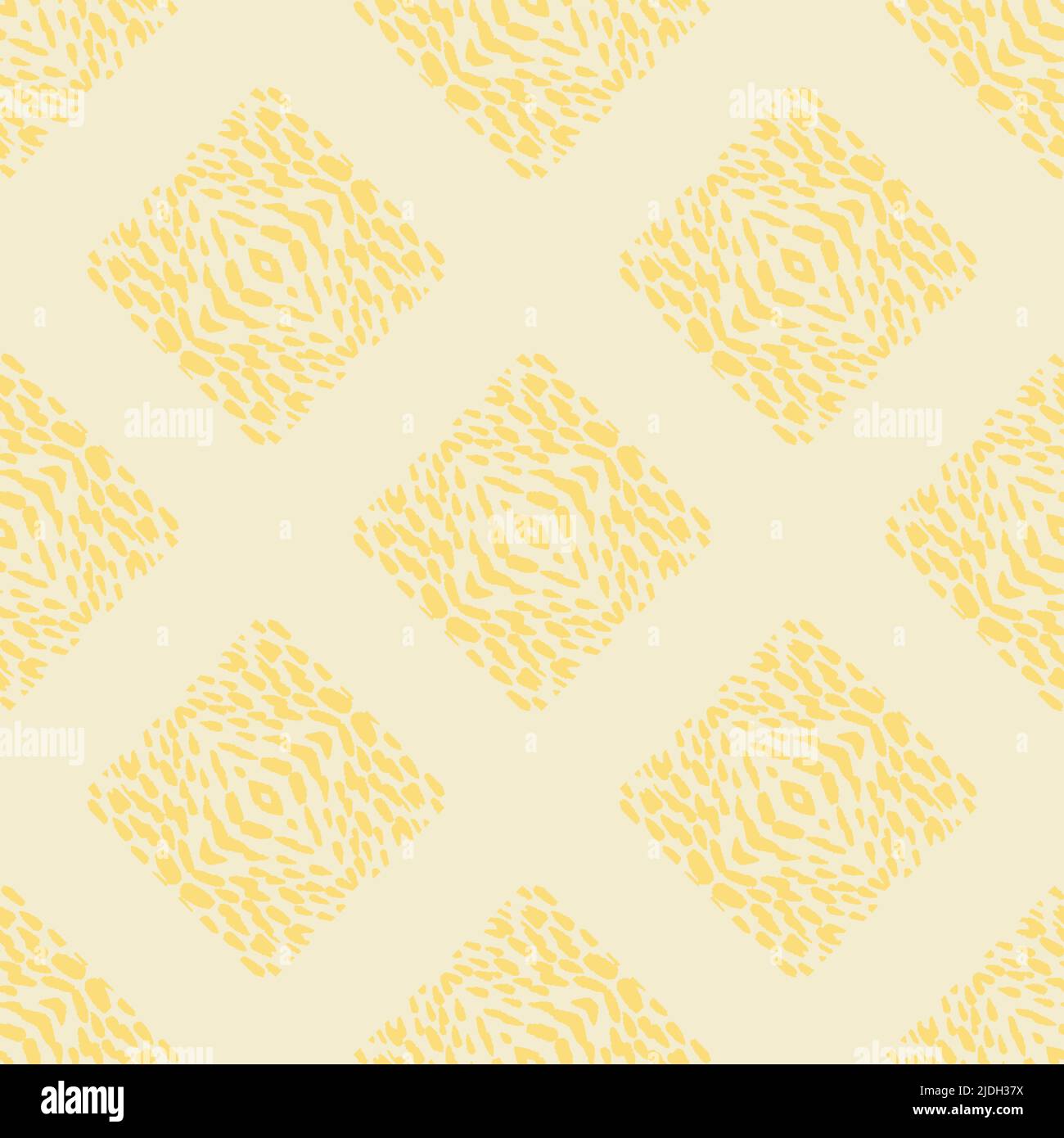 A pale yellow tiling seamless vector pattern Stock Vector
