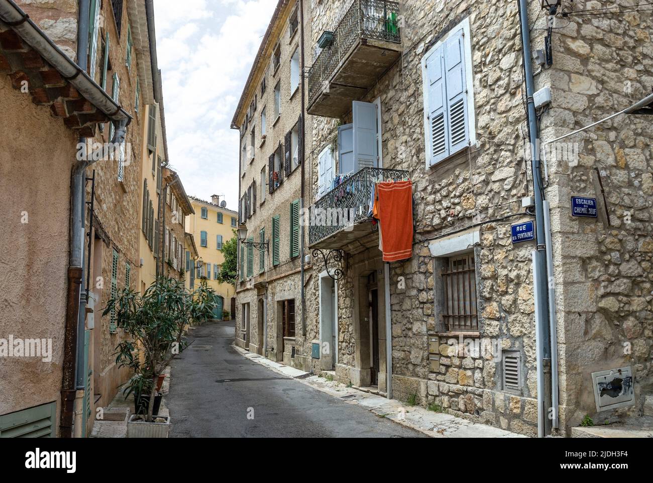 Old town of Tourette sur Loup at the French Rivera, France, Tourettes