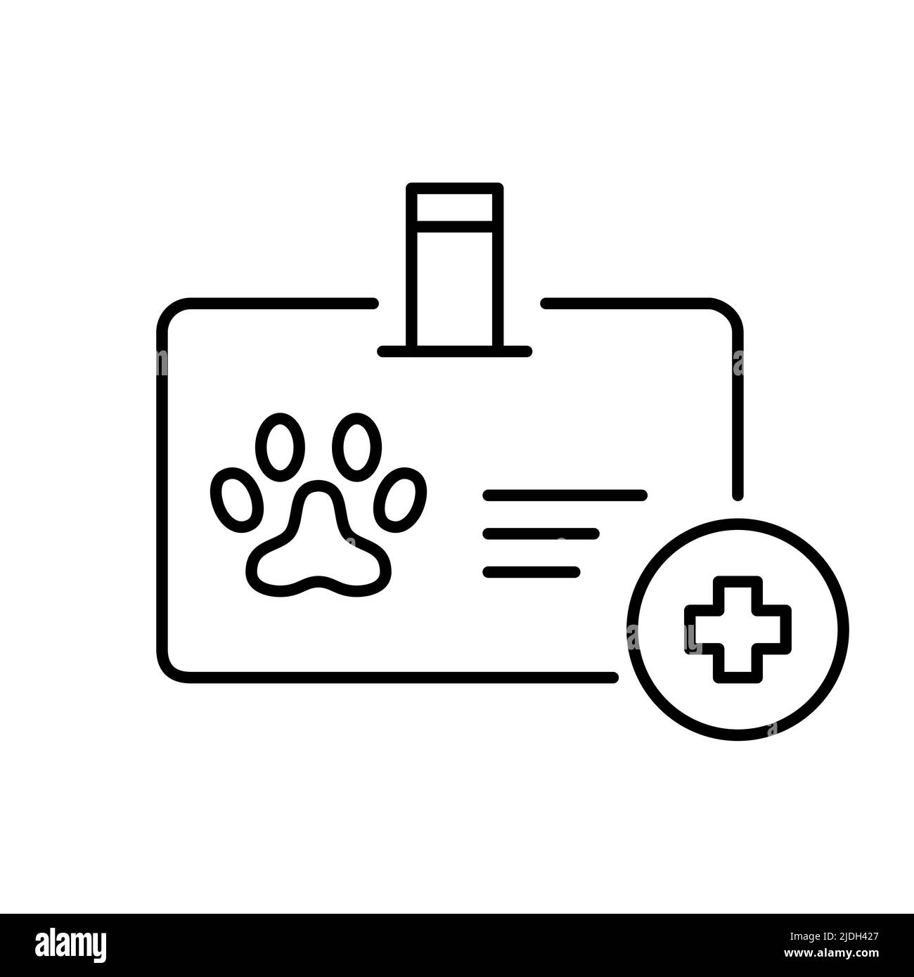 Pet health insurance.Pet health insurance. Pixel perfect, editable stroke line icon Stock Vector