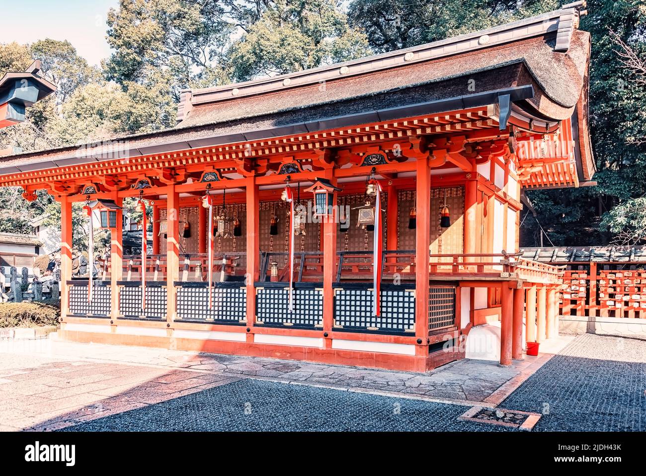 Fushimi Inari Taisha shrine in Kyoto Stock Photo