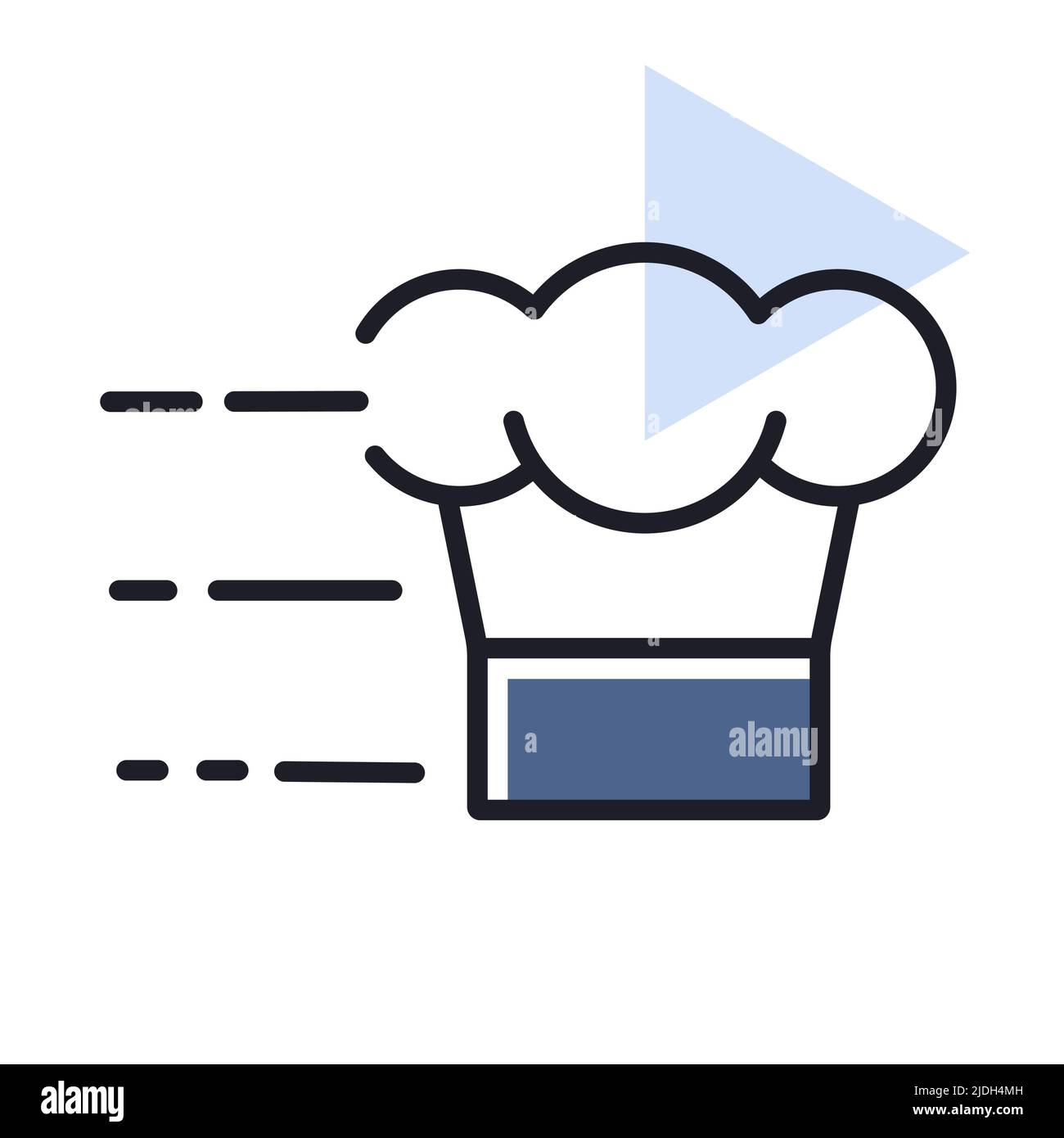 Fast delivery cook vector isolated icon. Graph symbol for cooking web ...
