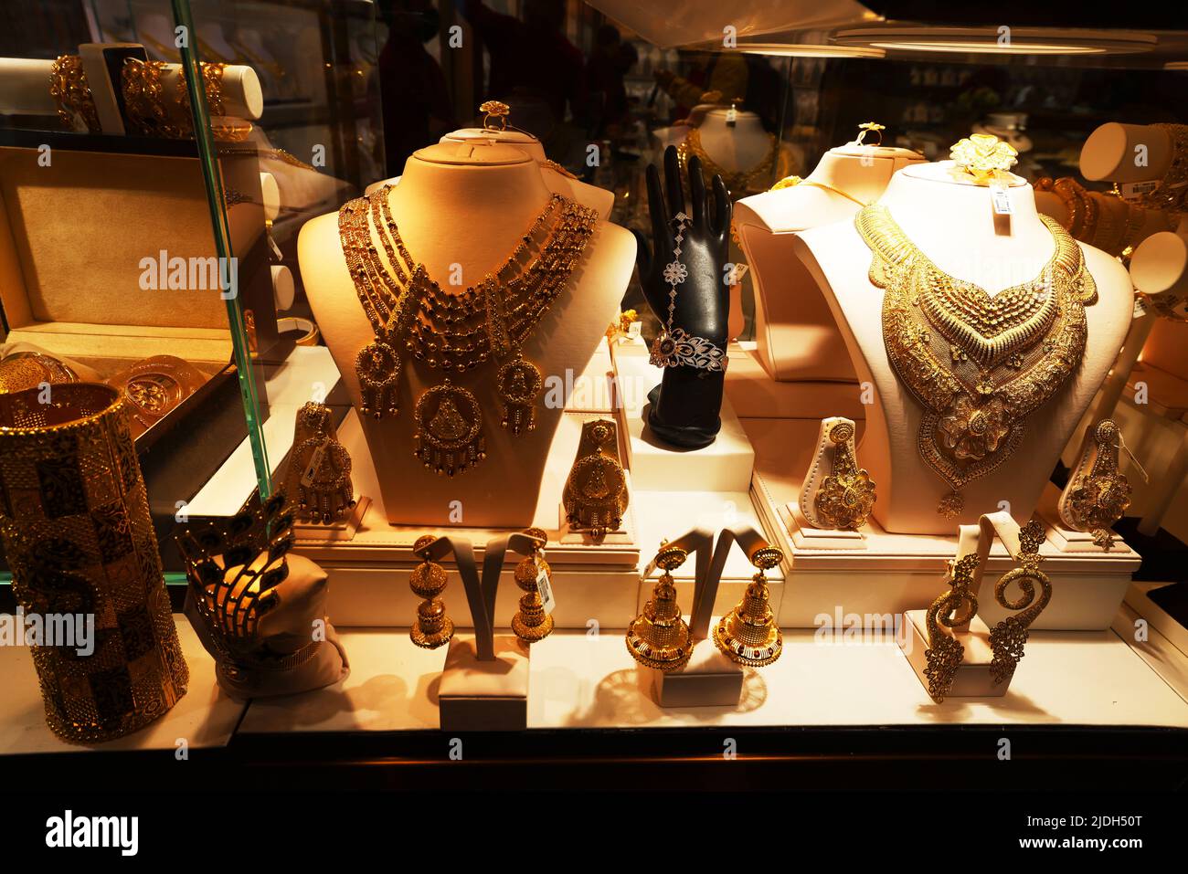 Dubai Souk, Dubai Creek, Dubai Gold Souk, Wertvoller Schmuck auf dem