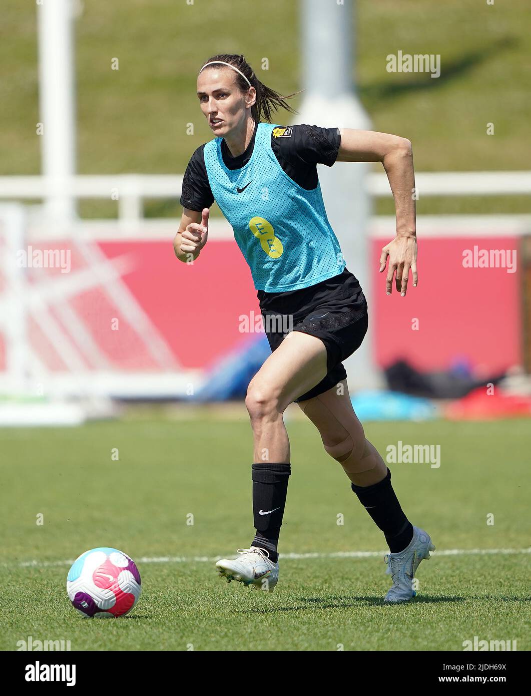 England's Jill Scott during a training session at St George's Park, Burton-upon-Trent. Picture date: Tuesday June 21, 2022. Stock Photo