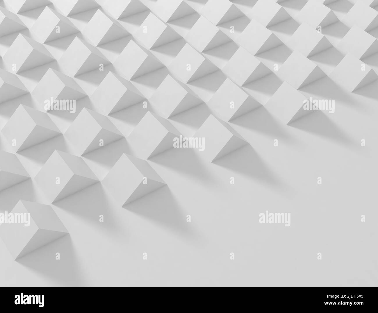 Abstract white 3d illustration triangles background Stock Photo