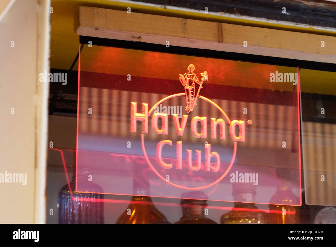 Leuchtschild Havann Club Emblem