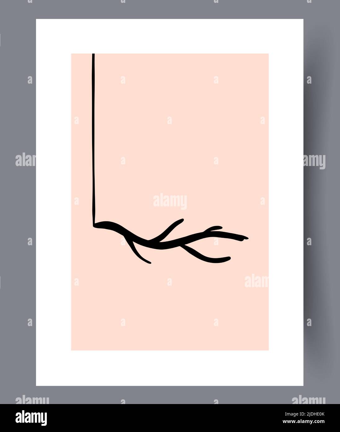 Modern printable artworks for interior designs Stock Vector