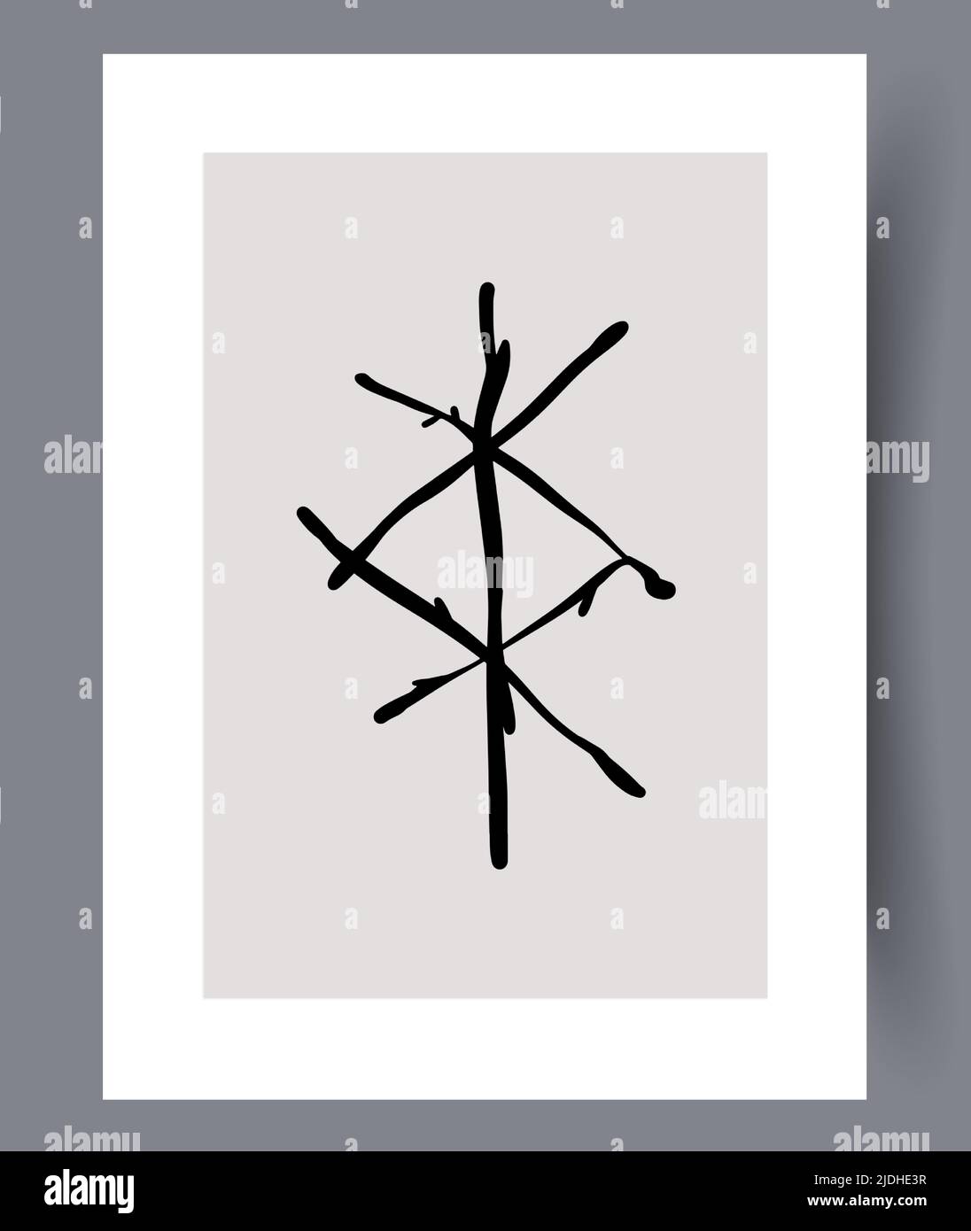 Modern printable artworks for interior designs Stock Vector