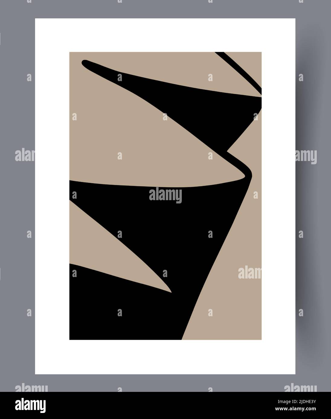 Modern printable artworks for interior designs Stock Vector
