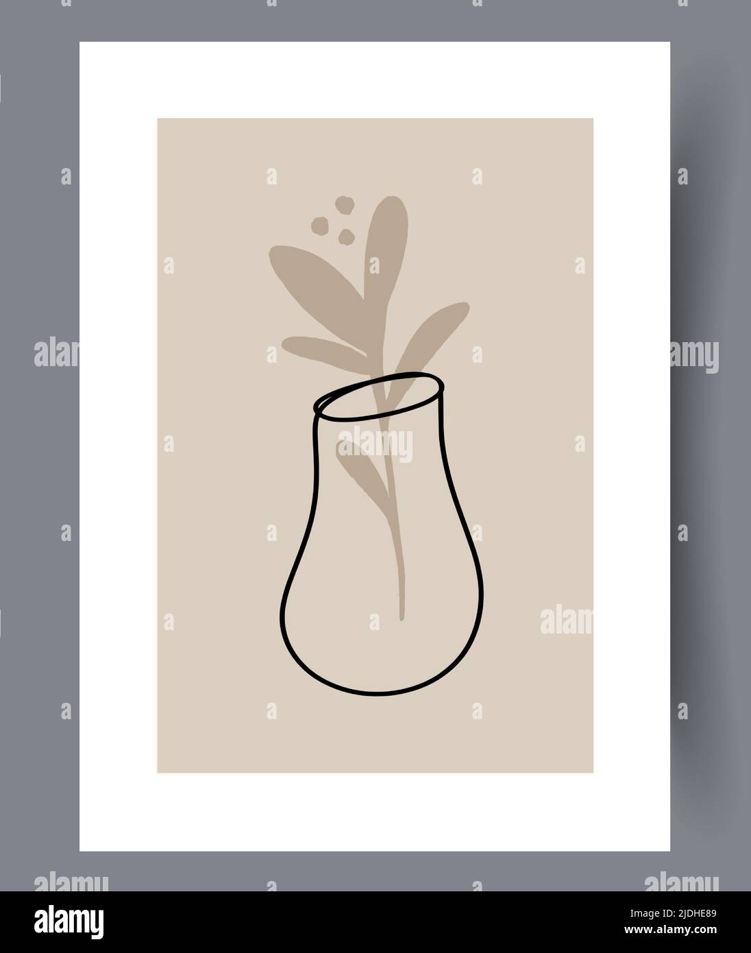 Modern printable artworks for interior designs Stock Vector