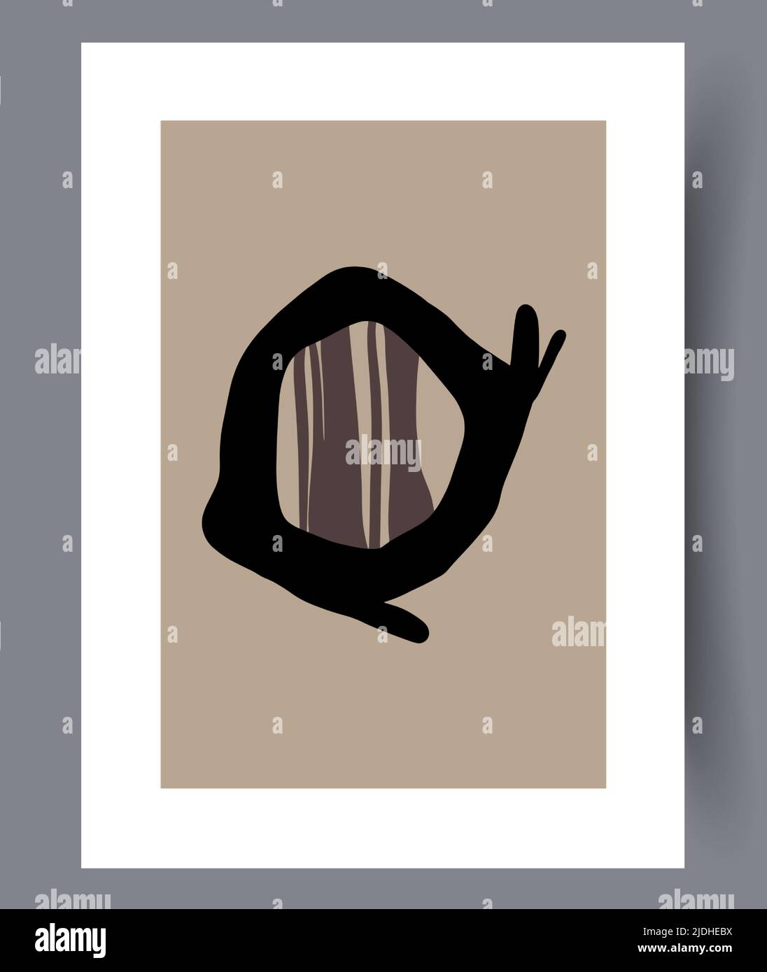 Modern printable artworks for interior designs Stock Vector