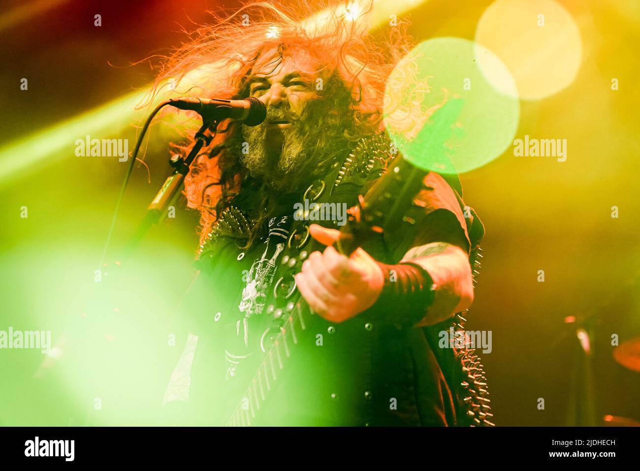 Cavalera - Max and Iggor Cavalera of Sepultura performing hits from Sepultura's past on the Return Beneath Arise Tour at the Belasco Theatre in Los Angeles, CA USA - June 18, 2022. Credit: Kevin Estrada/MediaPunch Stock Photo