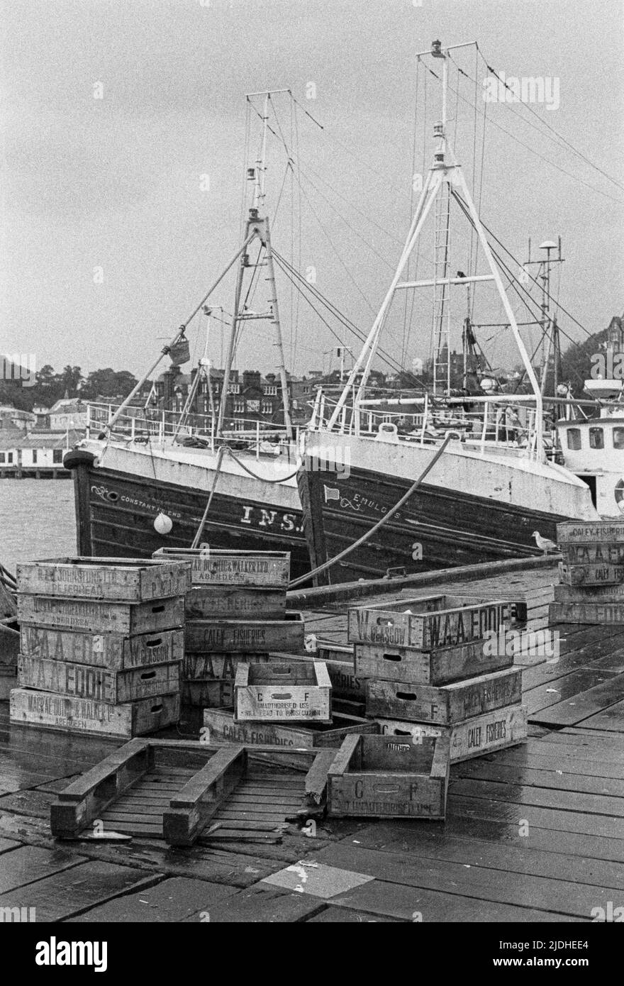 1980s fishing boats Black and White Stock Photos & Images - Alamy